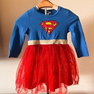 DC Superhero Kids Costume - Blue and Red with Gold Accents